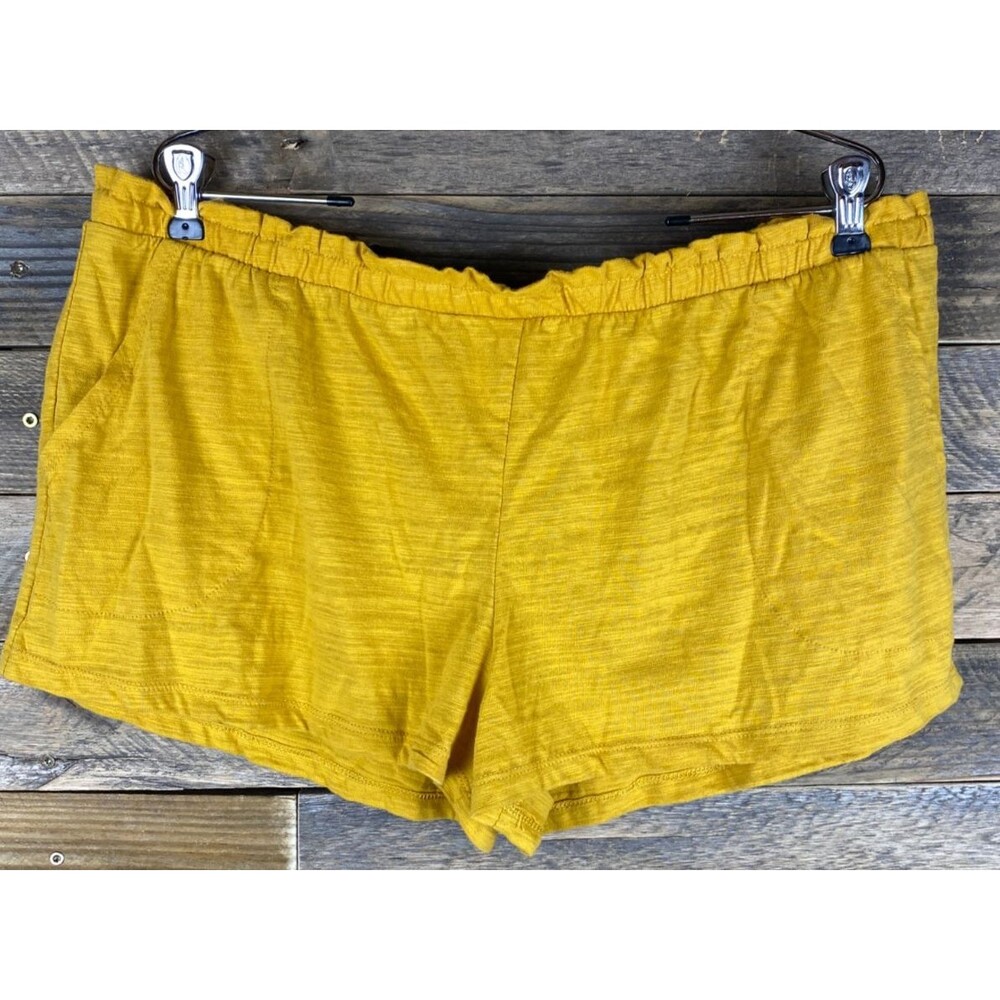 Secret Treasures Womens Sz XL  Mustard Yellow Sleep Shorts